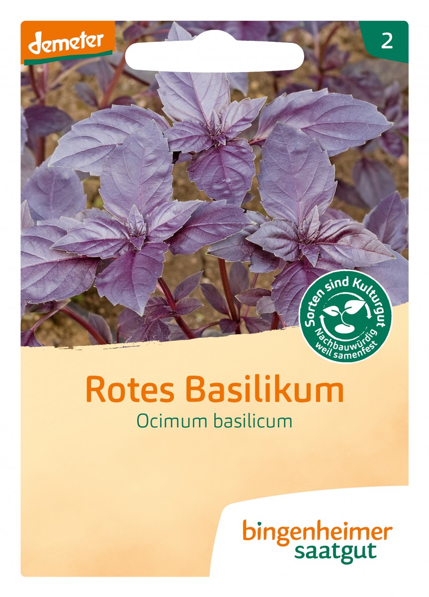 Bingenheimer Saatgut Basilikum rot Bingenheimer Saatgut Basilikum rot