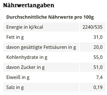 Vollmilchschokolade 32% Honig Mandel-Nougat, 180g