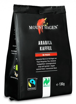 Mount Hagen café bio en dosettes, 18 dosettes