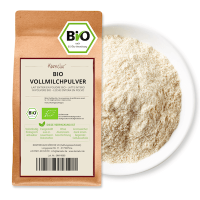 Bio Vollmilchpulver online bei Kamelur kaufen