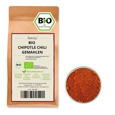 Bio Chipotle Chili gemahlen, 250g online bei Kamelur kaufen