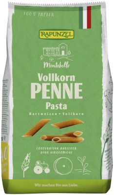 Rapunzel Bio Penne Vollkorn 500g - aus bestem Hartweizengrieß