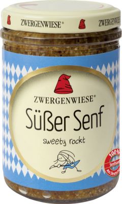 Bio Süßer Senf, Zwergenwiese, 160ml Glas