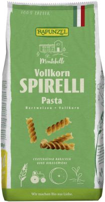 Rapunzel Bio Spirelli Vollkorn 500g - aus bestem Hartweizengrieß