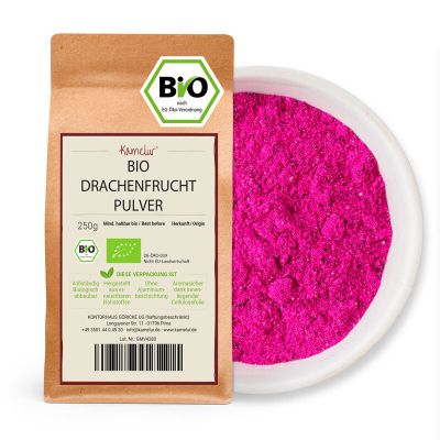 BIO Drachenfruchtpulver pink, Pitaya Pulver