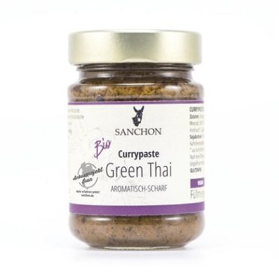 Bio Currypaste Thai, grün, 190g von Sanchon online bei Kamelur kaufen